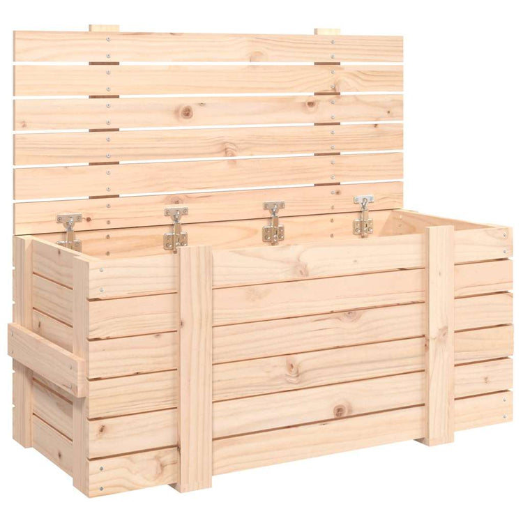 Vidaxx Aufbewahrungsbox 91x40,5x42 cm massives Kiefernholz