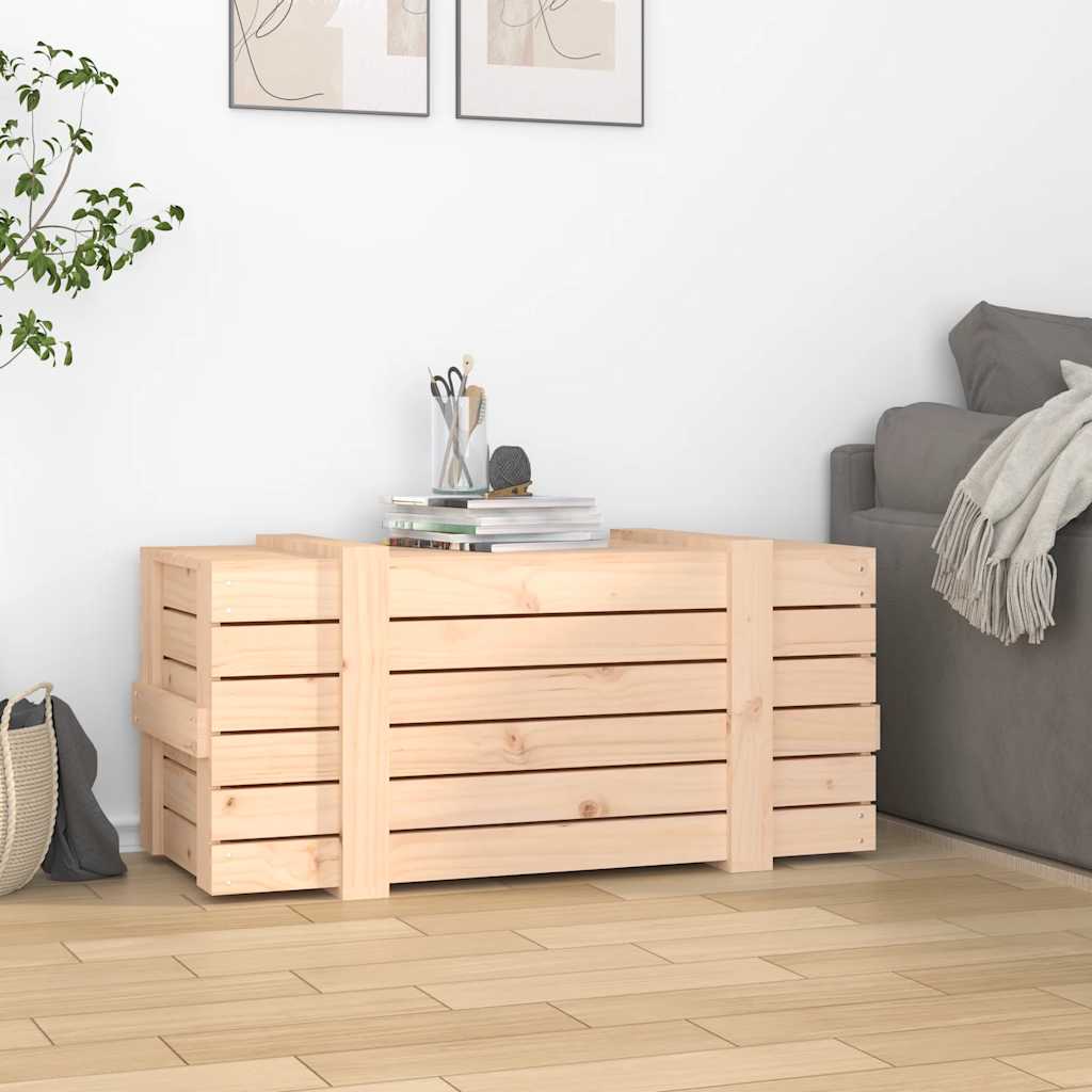 Vidaxx Aufbewahrungsbox 91x40,5x42 cm massives Kiefernholz