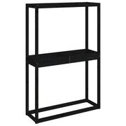 Vidaxl -Reifenregal 120x40x180 cm Festkiefer schwarz - afbeelding 2
