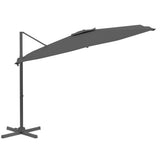Vidaxl -schwimmendes Parasol mit Aluminiumpol 400x300 cm Anthrazitfarbe - afbeelding 3