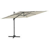 Vidaxl schwimmendes Parasol mit LED -Beleuchtung 400x300 cm Sandweiß - afbeelding 2
