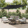 Vidaxl schwimmend Parasol mit LED -Beleuchtung 400x300 cm schwarz