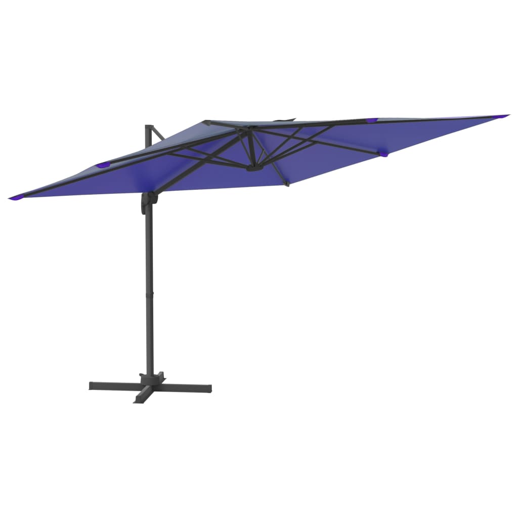Vidaxl schwimmendes Parasol mit LED -Beleuchtung 400x300 cm Azure Blau
