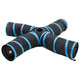 VidaXL Katzentunnel 4-Wege 25 cm Polyester Schwarz und Blau