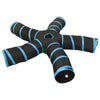 VidaXL Katzentunnel 5-fach 25 cm Polyester Schwarz und Blau
