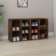 Vidaxx Schuhbank 103x30x55 cm verarbeitetes Holz, geräucherte Eiche