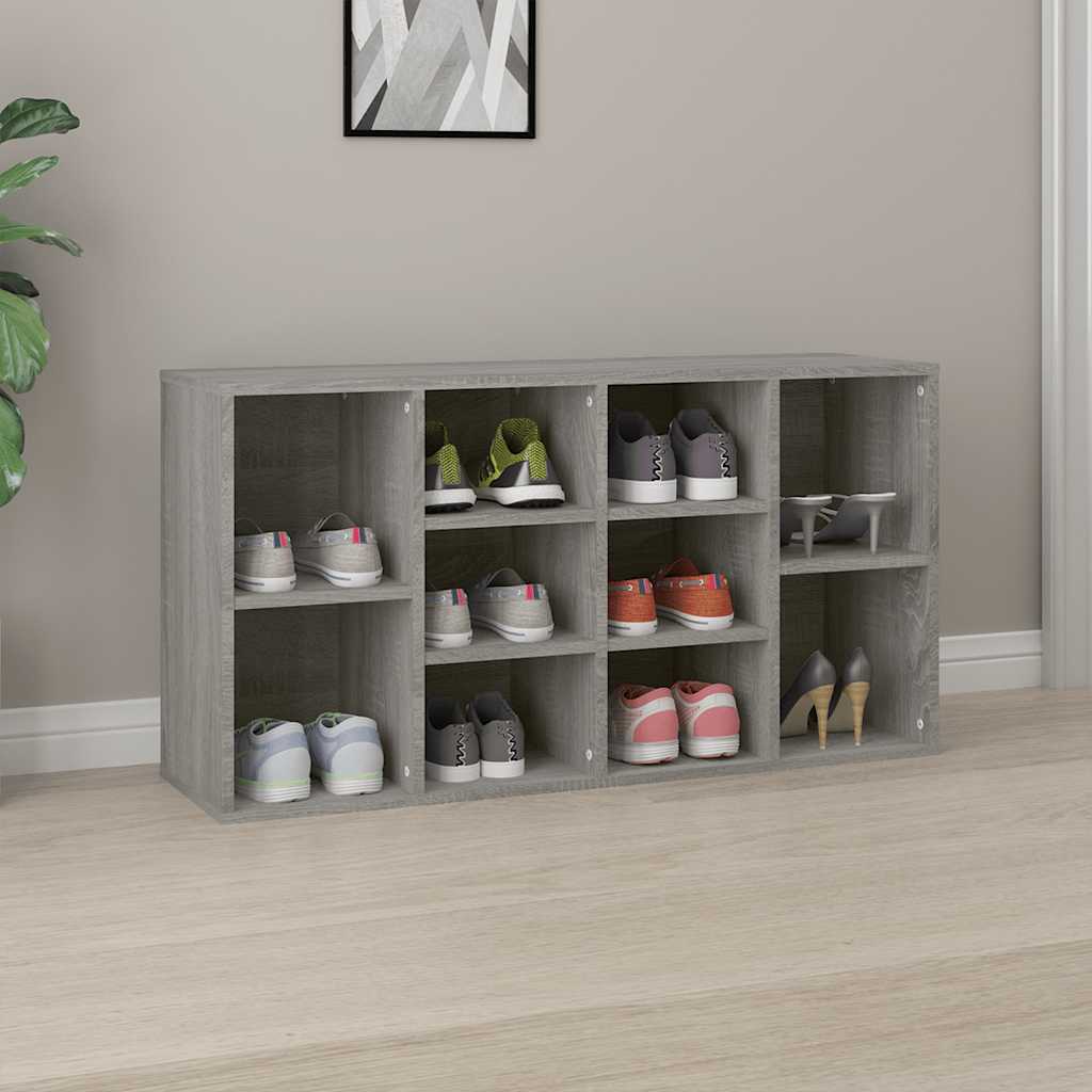 Vidaxx Schuhbank 103x30x55 cm Holzwerkstoff Sonoma-Eiche grau