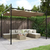 VidaXL Pergola mit ausfahrbarem Dach 295x292x230 Taupe