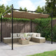 VidaXL Pergola mit ausfahrbarem Dach 295x292x230 Taupe