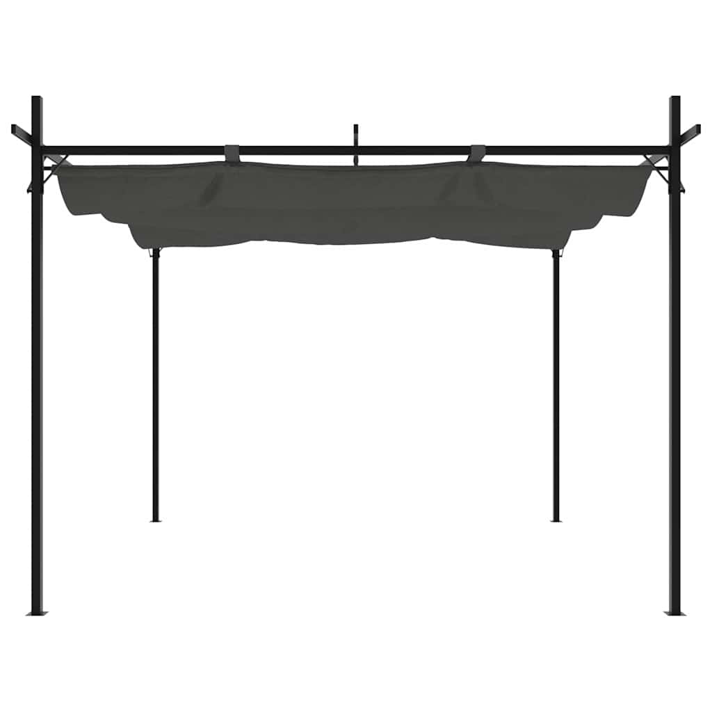 VIDAXL -Pergola mit ausziehbarem Dach 295x292x230 Anthrazit -gelöscht