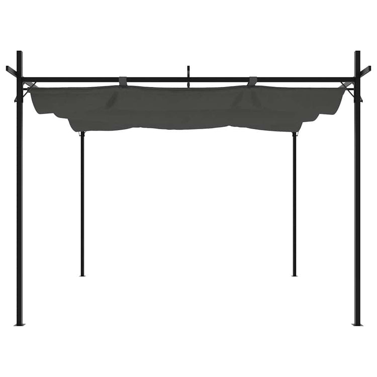 VIDAXL -Pergola mit ausziehbarem Dach 295x292x230 Anthrazit -gelöscht