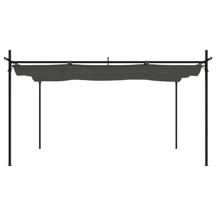 VidaXL Pergola mit ausziehbarem Dach 395x292x230 Anthrazit