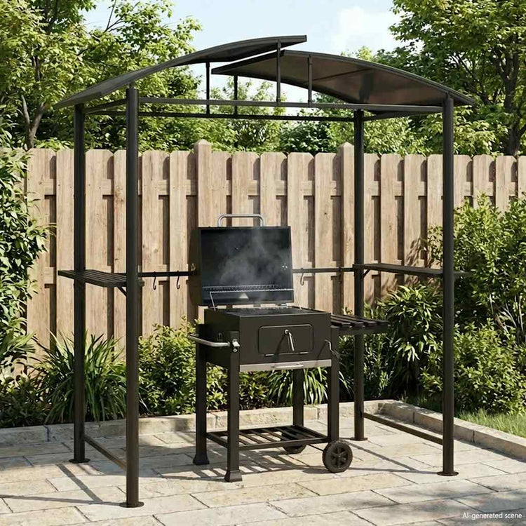 Vidaxx Grillüberdachung 210x114x230 cm Stahl Anthrazit