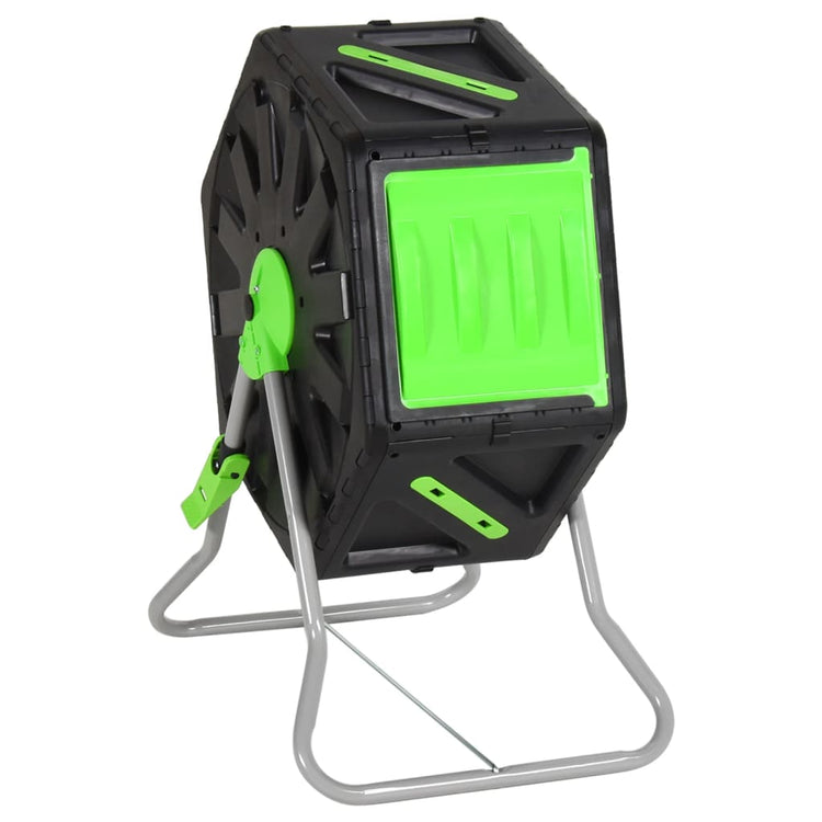 VIDAXL -Kompostiertrommel 70 L 60x43x74 cm Polypropen