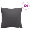 VIDAXL -Sofa -Kissen 4 -Stcs 40x40 cm Stoffanthrazit -geläutet