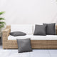 VIDAXL -Sofa -Kissen 4 -Stcs 40x40 cm Stoffanthrazit -geläutet