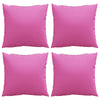 Vidaxl-Spreizkissen, einfarbig, 4 Stück, rosa, 40 x 40 cm, Polyesterstoff