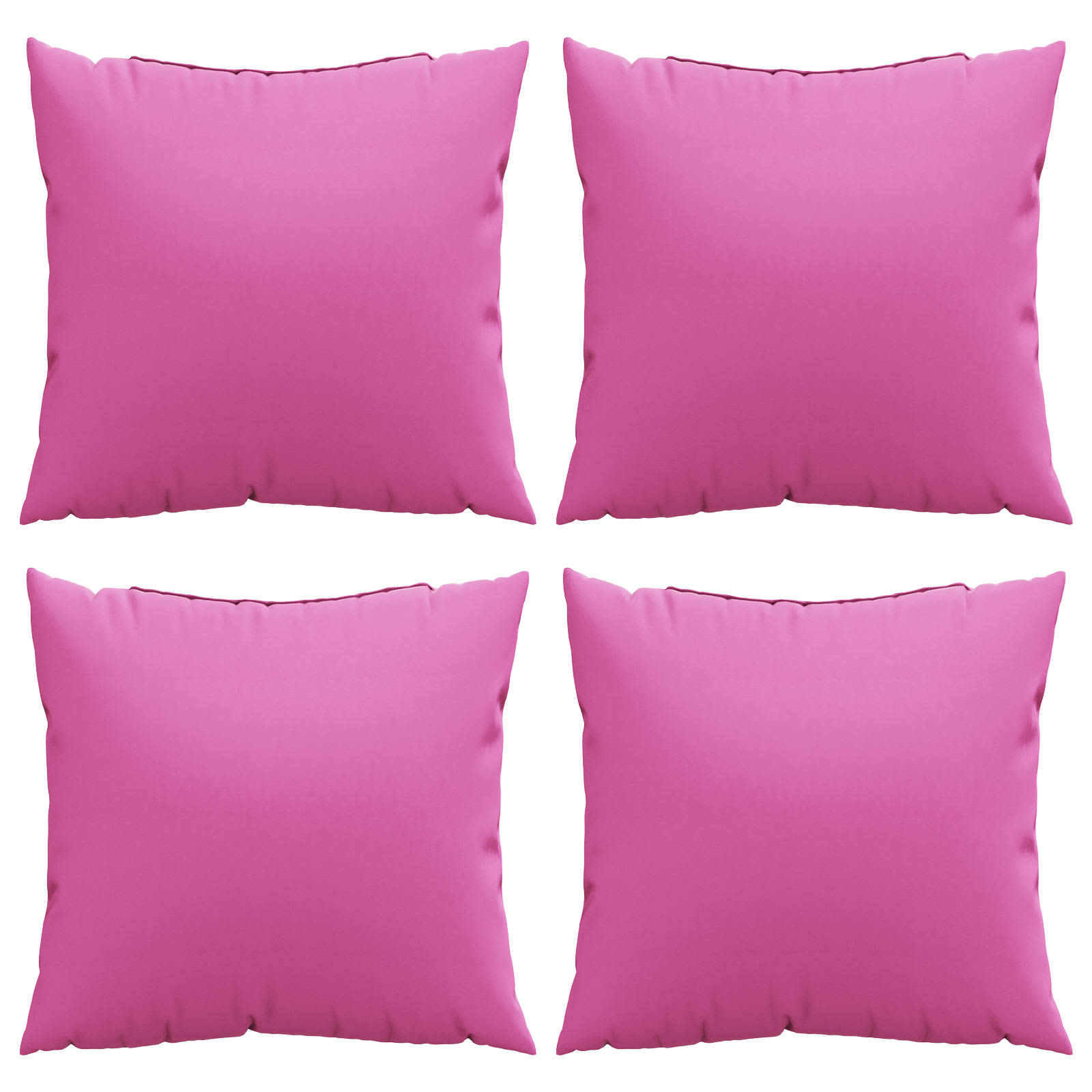 Vidaxl-Spreizkissen, einfarbig, 4 Stück, rosa, 40 x 40 cm, Polyesterstoff