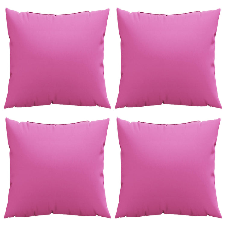 Vidaxl-Spreizkissen, einfarbig, 4 Stück, rosa, 40 x 40 cm, Polyesterstoff