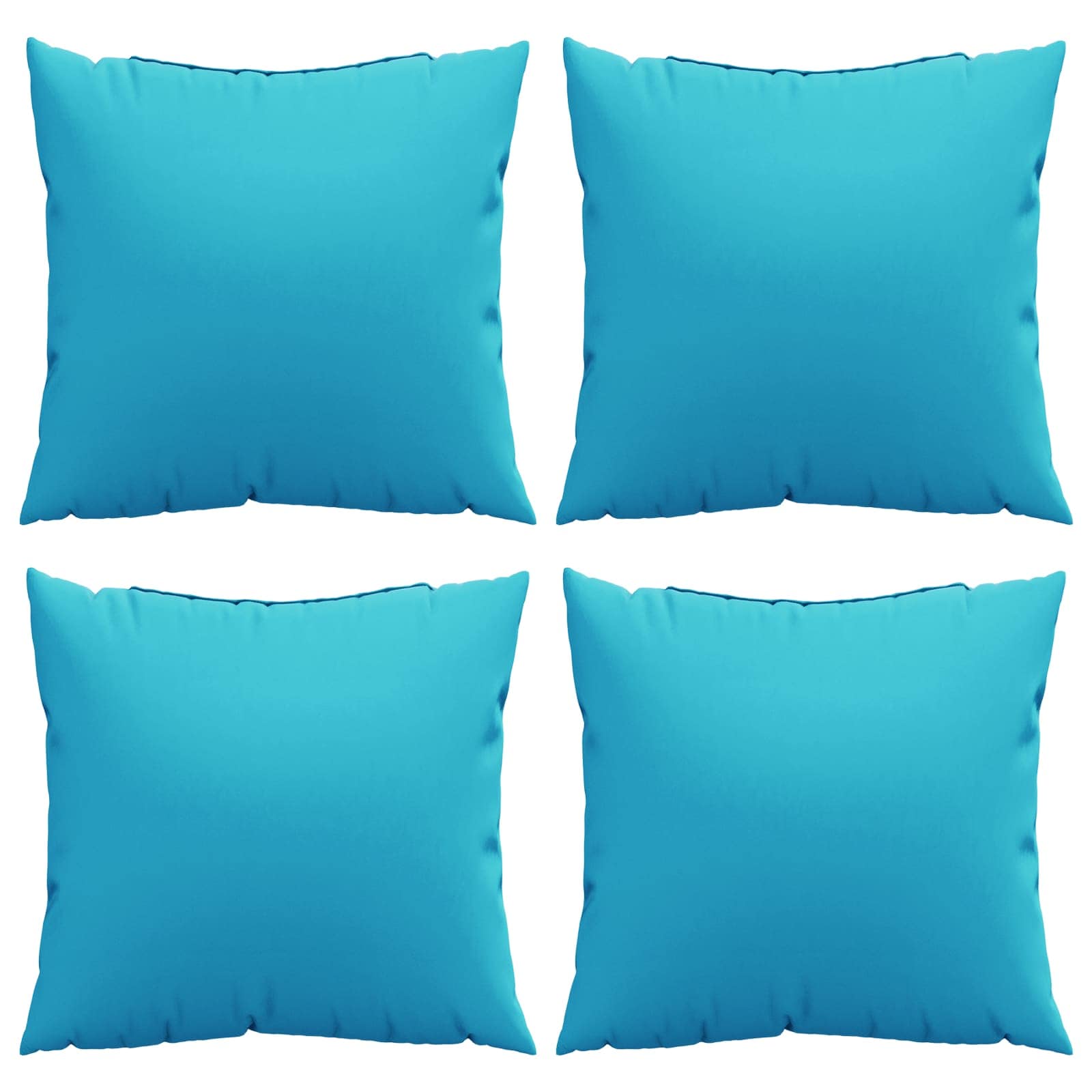 Vidaxx Spread Kissen Uni 4 Stück Türkis 40 x 40 cm Polyesterstoff