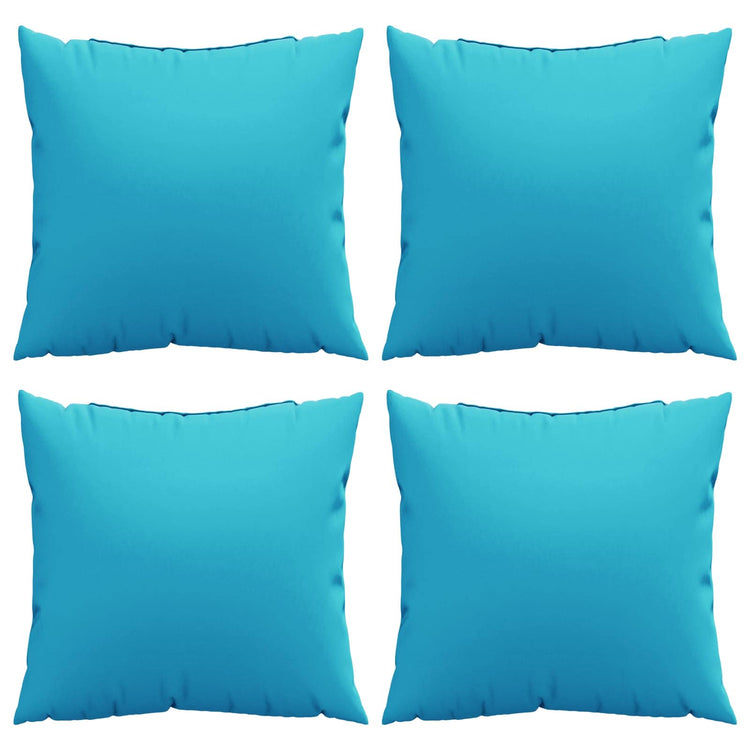 Vidaxx Spread Kissen Uni 4 Stück Türkis 40 x 40 cm Polyesterstoff