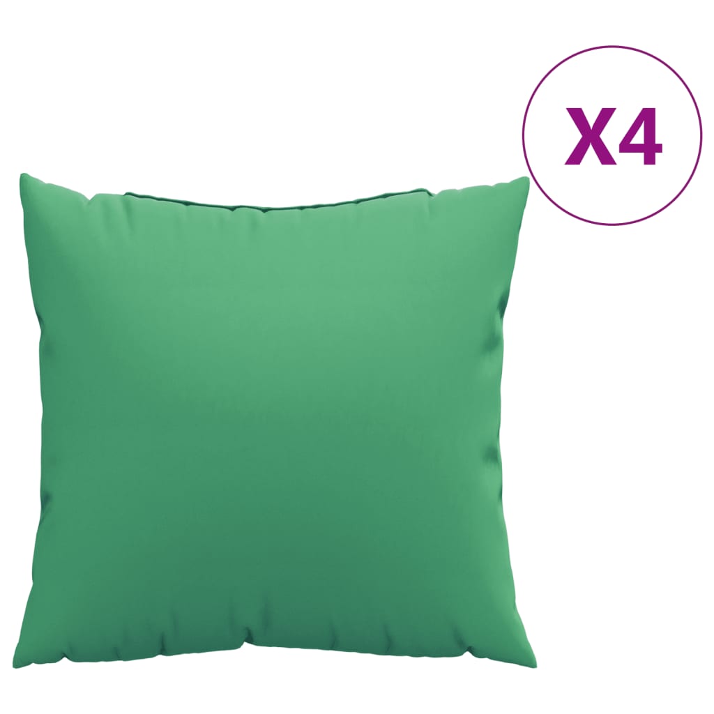 Vidaxl -Sofa -Kissen 4 ST 50x50 cm Stoff grün