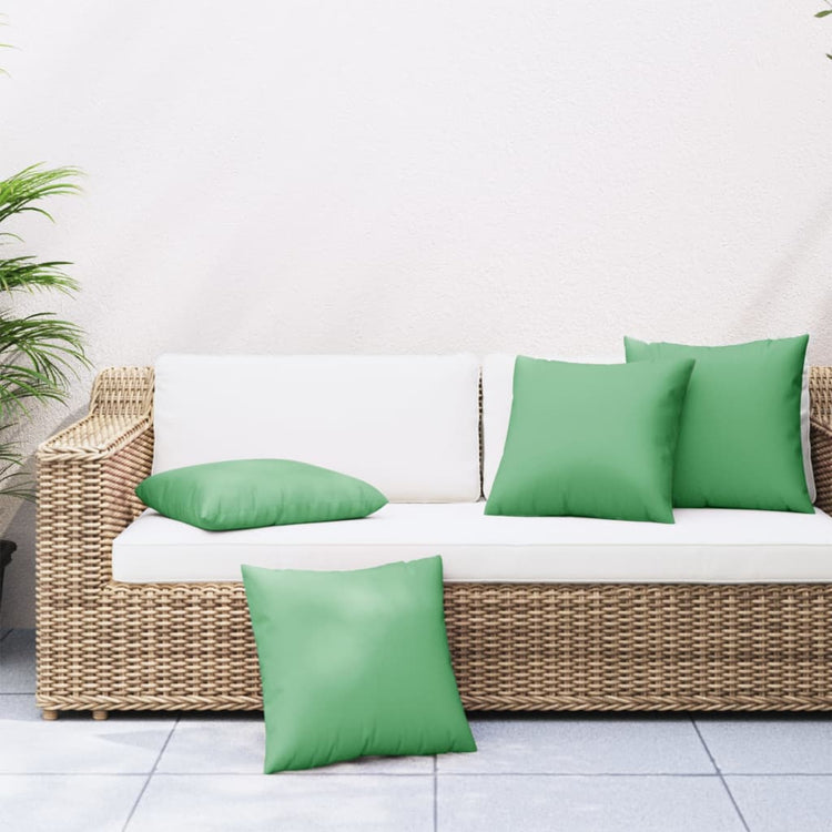 Vidaxl -Sofa -Kissen 4 Stcs 60x60 cm Stoff grün