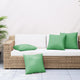 Vidaxl -Sofa -Kissen 4 Stcs 60x60 cm Stoff grün