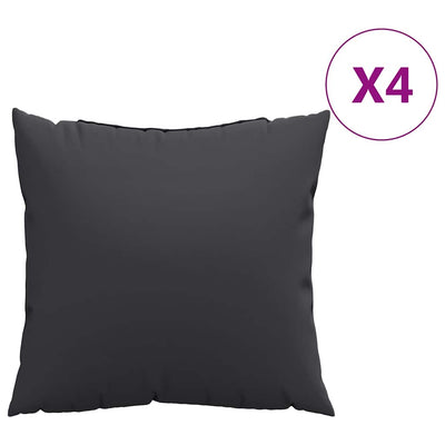 Vidaxx Sofakissen 4 Stück 60x60 cm Stoff schwarz