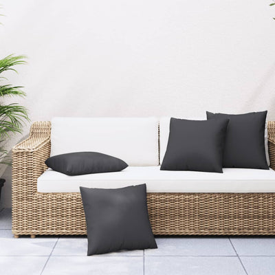 Vidaxx Sofakissen 4 Stück 60x60 cm Stoff schwarz