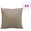 Vidaxl -Sofa -Kissen 4 Stcs 60x60 cm Stofftaupe