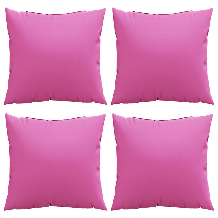 Vidaxl-Spreizkissen, einfarbig, 4 Stück, rosa, 60 x 60 cm, Polyesterstoff