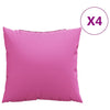 Vidaxl-Spreizkissen, einfarbig, 4 Stück, rosa, 60 x 60 cm, Polyesterstoff