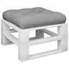 Vidaxl Palettenkissen 50x50x12 cm Stoff grau