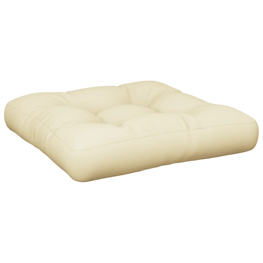 VIDAXL -Palettenkissen 50x50x12 cm Stoffcreme -Colored