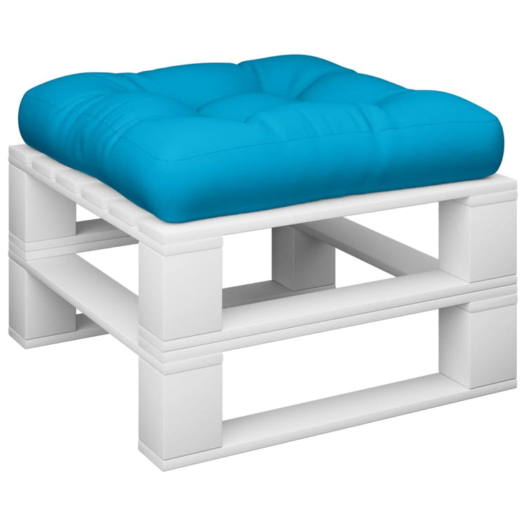 Vidaxl Palettenkissen 50x50x12 cm Stoff blau