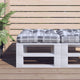 Vidaxl Palettenkissen 50x50x12 cm Waschmittel Diamantmuster grau
