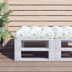VIDAXL -Palettenkissenblattmuster 50x50x12 cm Stoff