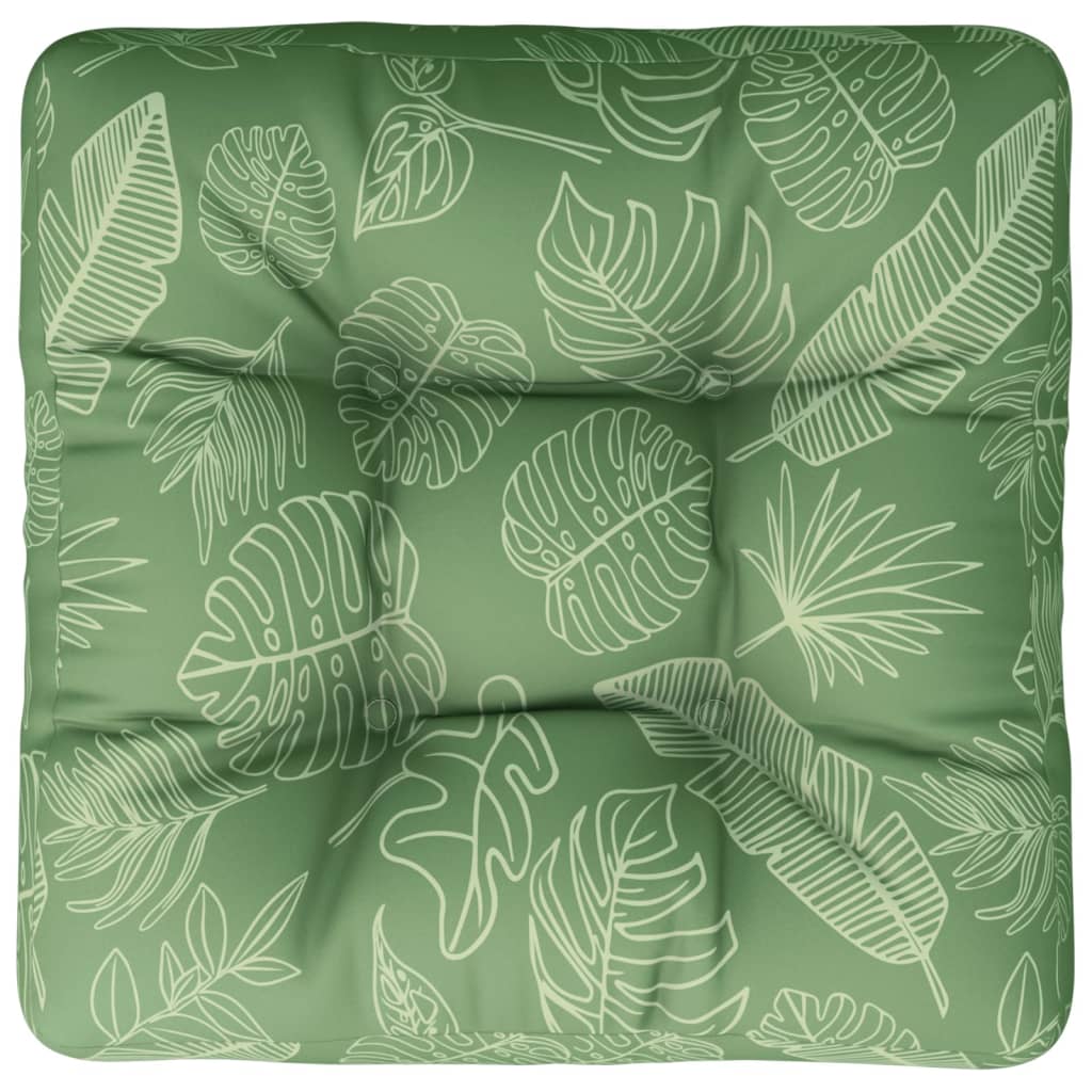 VIDAXL -Palettenkissenblattmuster 50x50x12 cm Stoff