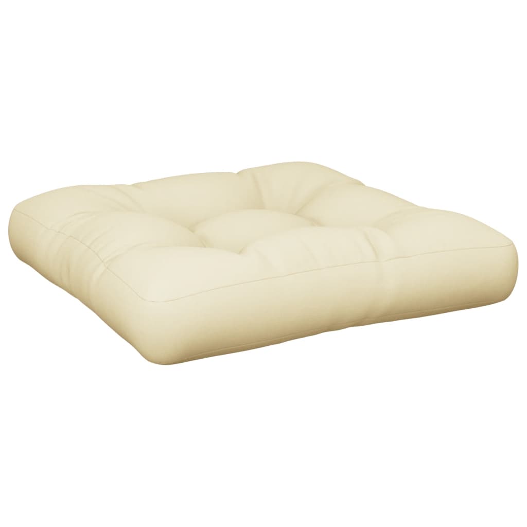 VIDAXL -Palettenkissen 60x60x12 cm Stoffcreme -Colored