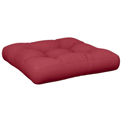 Vidaxl Palettenkissen 60x60x12 cm Stoffwein rot