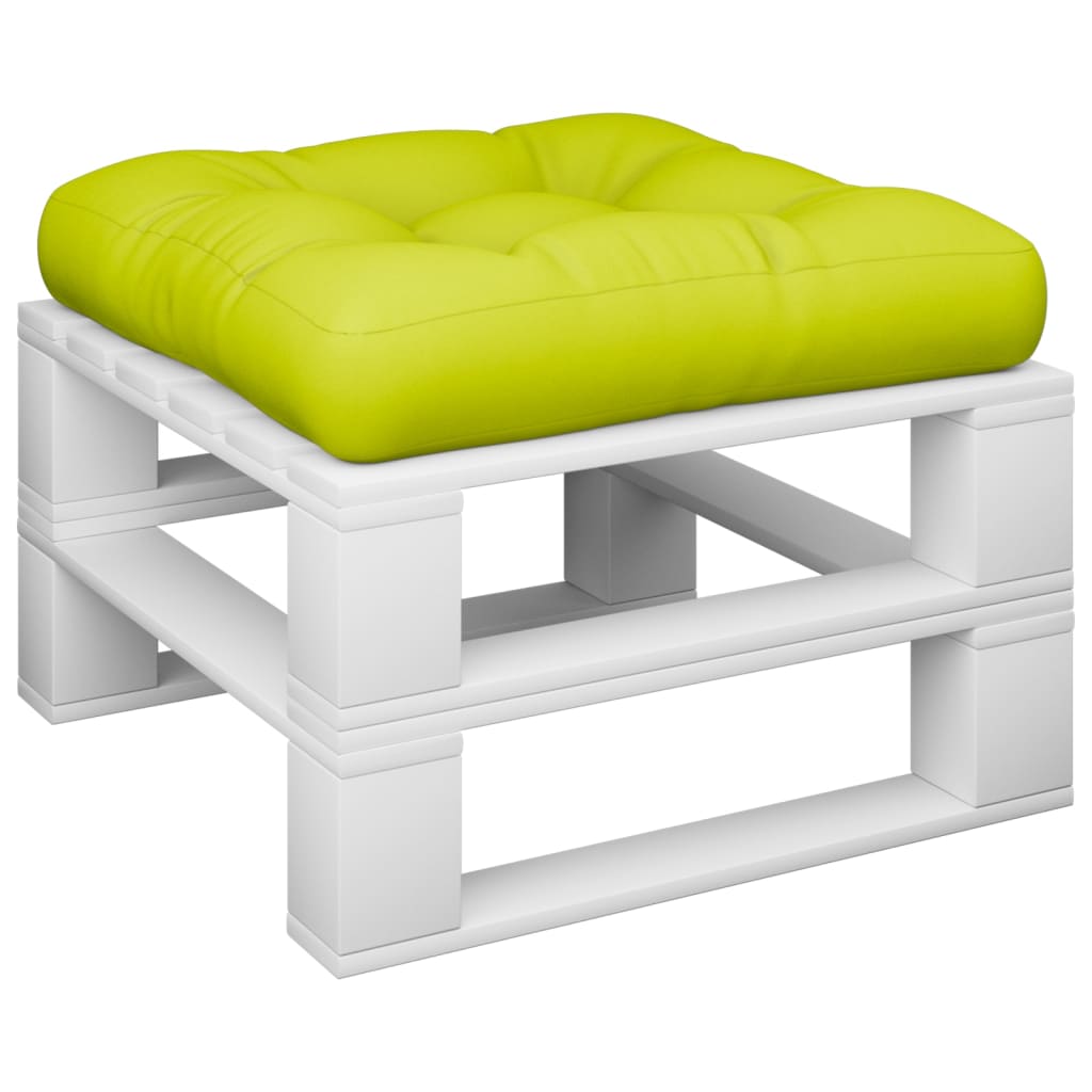 Vidaxl Palettenkissen 60x60x12 cm Stoff klar grün