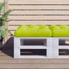 Vidaxl Palettenkissen 60x60x12 cm Stoff klar grün