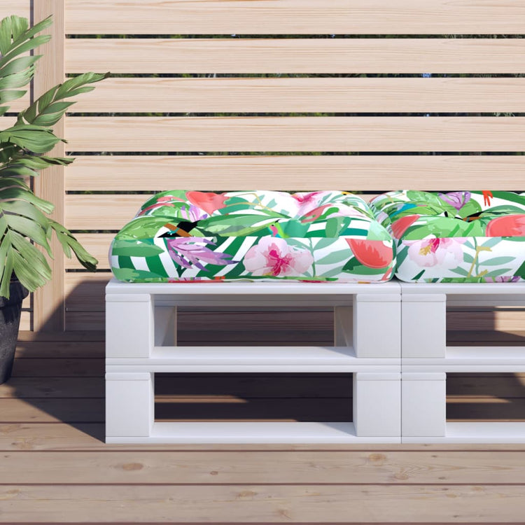 VidaXL Palettenkissen 60x60x12 cm Stoff mehrfarbig