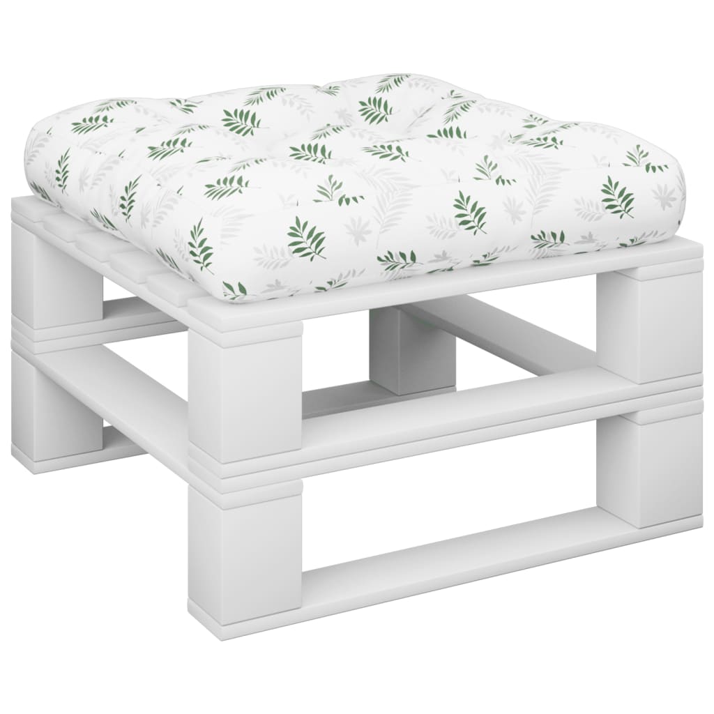 VIDAXL -Palettenkissenblattmuster 60x60x12 cm Stoff