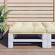 VIDAXL -Palettenkissen 70x70x12 cm Stoffcreme -Colored