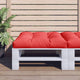 VIDAXL -Palettenkissen 70x70x12 cm Stoff rot