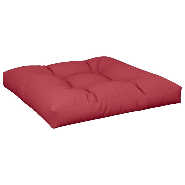 Vidaxl Palettenkissen 70x70x12 cm Stoff Wein rot