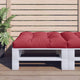 Vidaxl Palettenkissen 70x70x12 cm Stoff Wein rot