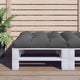 Vidaxx Palettenkissen 80x80x12 cm Stoff Anthrazit